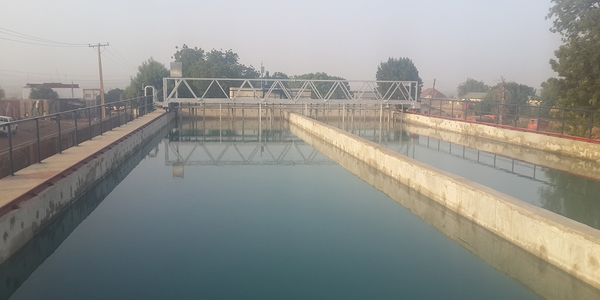 The construction of new 90mld watertretment ,kano(2017）